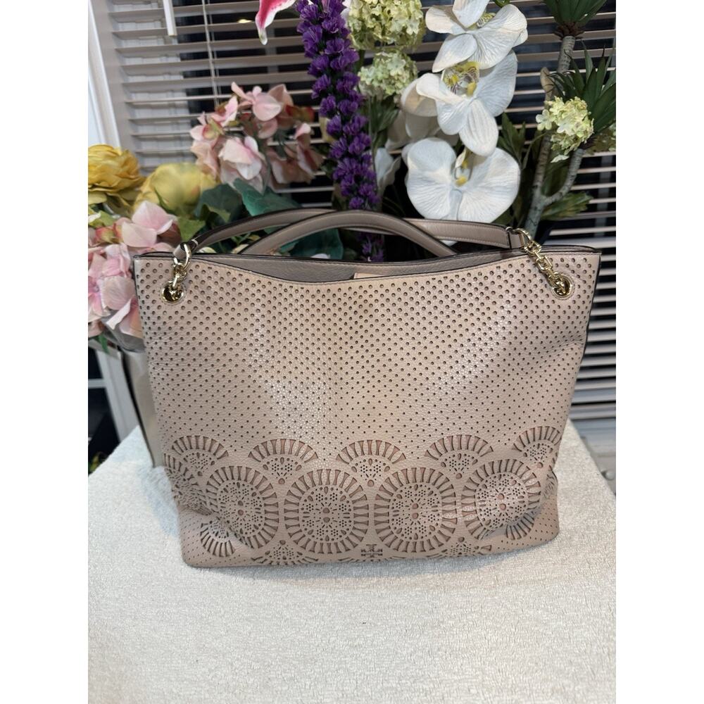 Tory Burch Ella 146437 Women's Tote Bag Mini - MAUVE (BRTHRIFTY - Picture 7 of 13